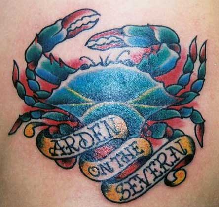 Looking for unique Tattoos'ol Blue Crab Keyword Galleries Original Art 