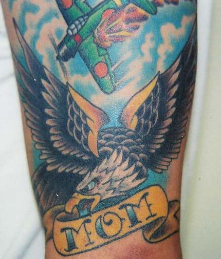 Tattoos Erik Keifer World War 2 half sleeve click to view large image