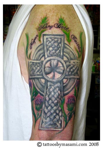 Celtic cross tattoo by masami Gemini Tattoo 215 9347027 13629Philmont