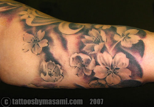 tattoos of cherry blossoms. Masami - Cherry blossoms