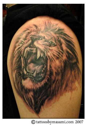 Lion Tattoo By masami Gemini Tattoo 