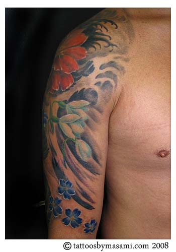 flower water by masami tattoosbymasamicom Gemini Tattoo 13629 