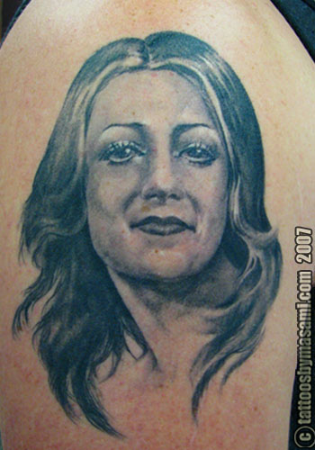 Masami Black Grey Portrait tattoo