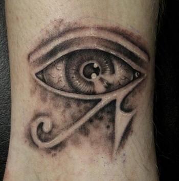 Tattooing the eye is done by injecting a syringe full of ink directly,
