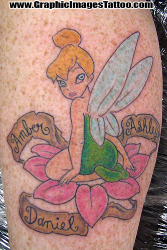tinkerbell tattoo. Tinkerbell Tattoo Galleries