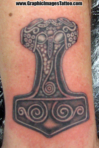 Hellkey - Thors Hammer. Tattoos