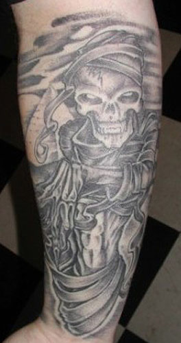 Tattoos Skull Tattoos Skull half sleeve