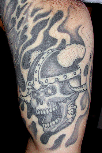 Izzy Morales - Skull Viking. Tattoos · Izzy Morales. Skull Viking