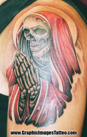 Kris Thomas aka Shylock Von Tooth - Reaper. Tattoos