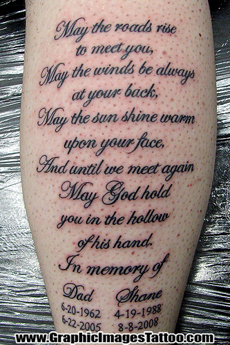 In Loving Memory Tattoo Sean Ohara - In Memory. Tattoos