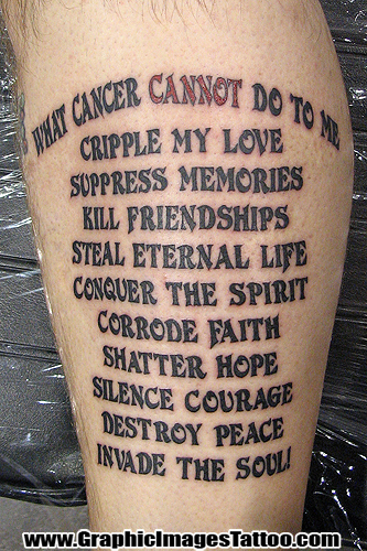 Sean Ohara - Cancer Survivor. Tattoos · Sean Ohara. Cancer Survivor