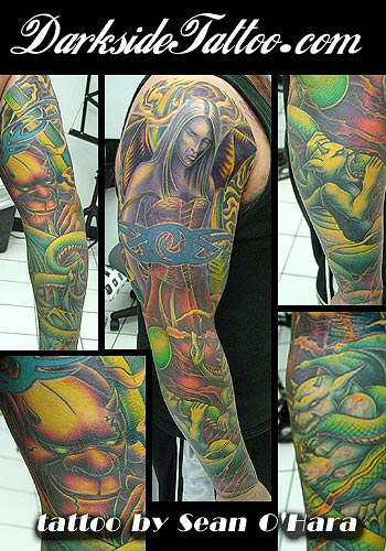 Fantasy Tattoos, Movie Horror Vampire Tattoos, Fantasy Gargoyle Tattoos