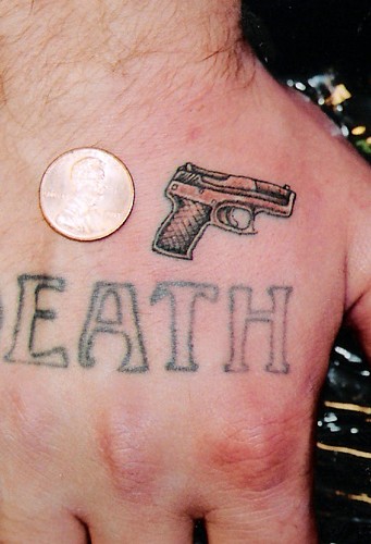 small hand tattoos. Small Tattoos. Mini Hand Gun