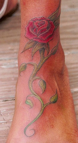 Dark Skin Tattoos Rose Now viewing image 2 of 2 previous next