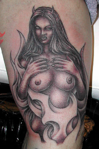 Custom Tattoos. Devil Girl