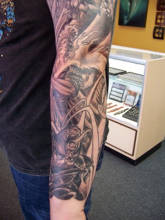 Keyword Galleries Black and Gray Tattoos Sleeve Tattoos
