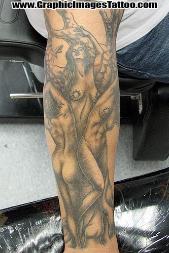 Sean Ohara - Tree Ladies Half Sleeve. Tattoos