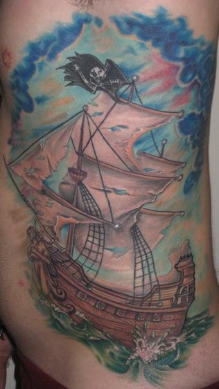 Pirate Ship Tattoos