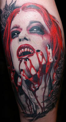  Tattoos on Off The Map Tattoo   Tattoos   Movie Horror   Bloody Vampire