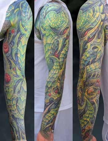 Looking for unique Original Art tattoos Tattoos Green Arm Sleeve