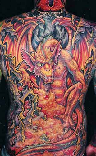 Dragon Tattoo that symbolizes wisdom, leadership and courage to make 