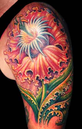 guy aitchison tattoo. Guy Aitchison - flower tattoo