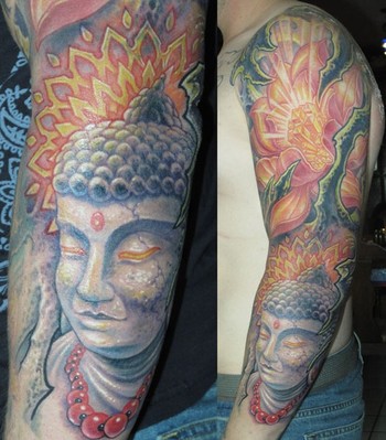 Buddah tattoo sleeve