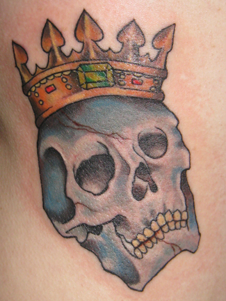 Ganesh Tattoos Skull crown tattoo