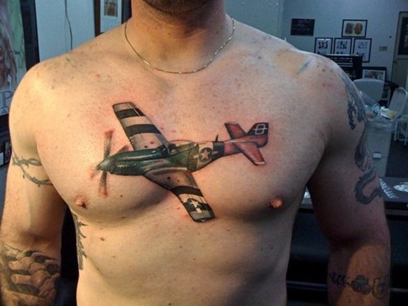 Bug Tattoos Color airplane tattoo