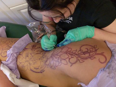 iron horse tattoo machine cross with angel wings tattoos