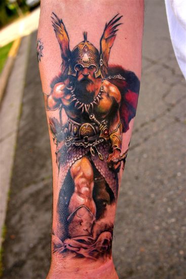 Fantasy Warrior Tattoos