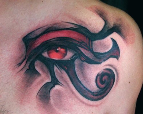 tattoo on eye. eye of ra tattoo