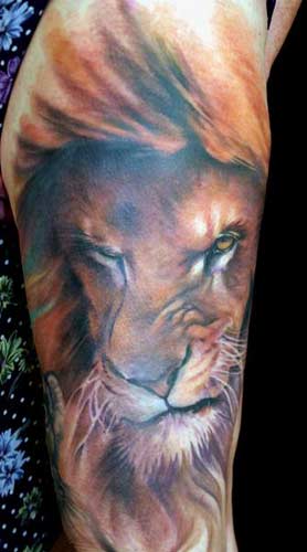 realistic tiger tattoo