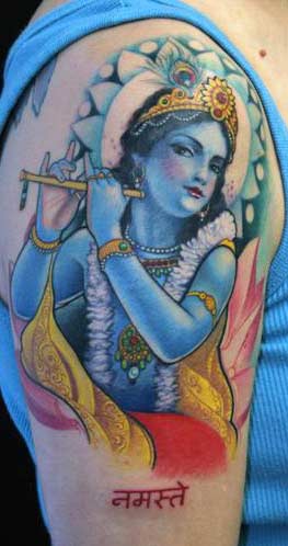 Looking for unique Tattoos? Krishna