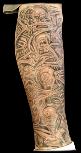 H. R. Giger Tattoos and Giger's Bio-Mechanical Artwork Biomechanical Tattoos