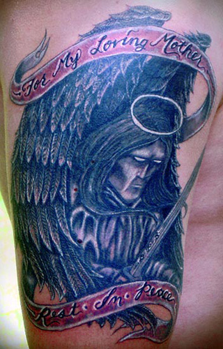 dark angel tattoos. who turn to angel tattoos,