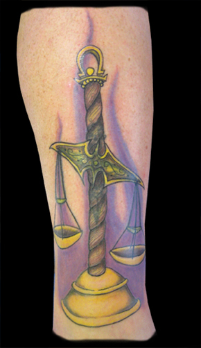 Jeff Johnson Libra Scales Large Image Keyword Galleries Color Tattoos 