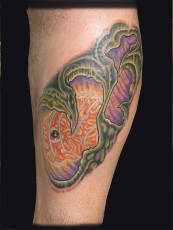 Keyword Galleries: Color Tattoos, Cartoon Tattoos, Bio-Organic Tattoos, 