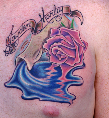  a vessel spilling water for her zodiac sign. This tattoo was different 