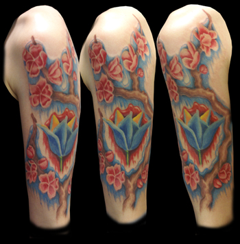 Amazing Japanese Cherry Blossom Tattoo Designs Picture 7