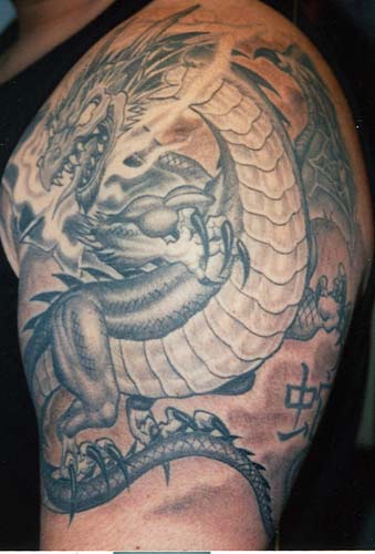 Tattoos? medieval dragon. Size:339x500