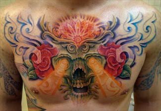 Best Tattoo Style 2010 Chest Tattoo Designs Gallery For Men