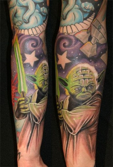 Looking for unique Color tattoos Tattoos? Yoda Tattoo