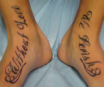 Foot Tattoos Designs for Girls