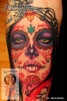Kids Tattoos on Off The Map Tattoo   Tattoos   Realistic   Day Of The Dead