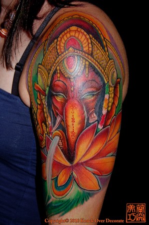 Looking for unique Flower tattoos Tattoos Ganesh arm tattoo
