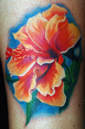 hawaiian flower tattoo design for girls 2 hawaiian. Hibiscus.