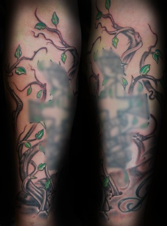 half sleeve tattoo cross. Tattoos gt; Half-Sleeve tattoos