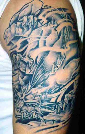 blue dragon tattoo. Dragon Tattoo