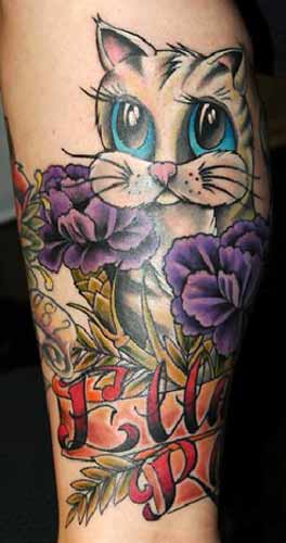 cat tattoos. Nature Animal Cat Tattoos,
